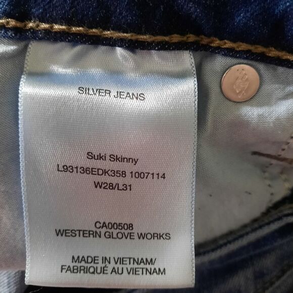 Silver Jean Co Jeans ladies size 28 Suki‎ Skinny - Picture 7 of 9